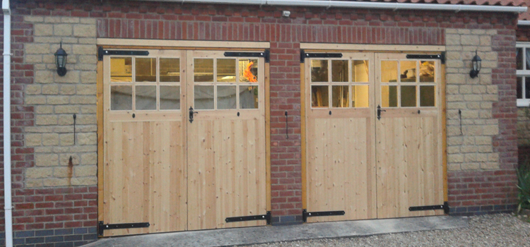 Side Hinged Wooden Garage Doors Halton